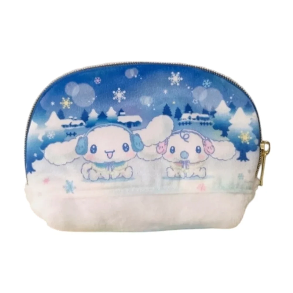 Sanrio Cinnamoroll and Milk Playing In Snow Cosmetic Pouch